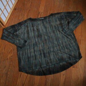 Black Crane Tie Dye Tee